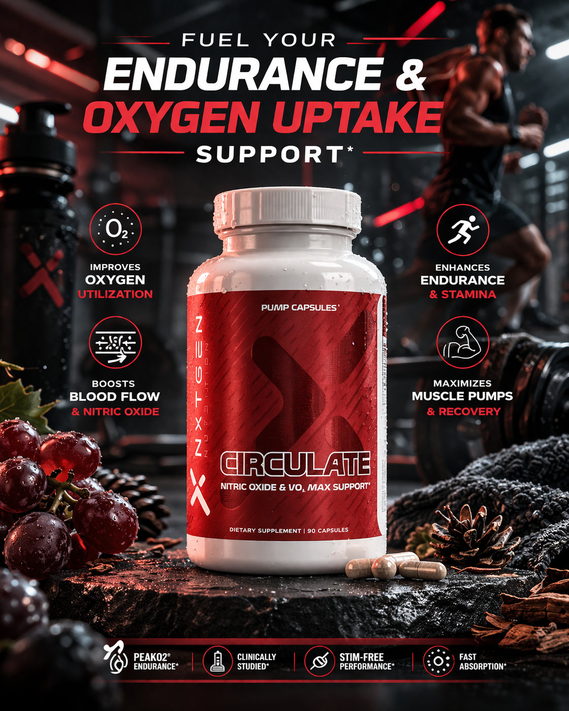 Circulate: VO2 Max + Blood Flow Support