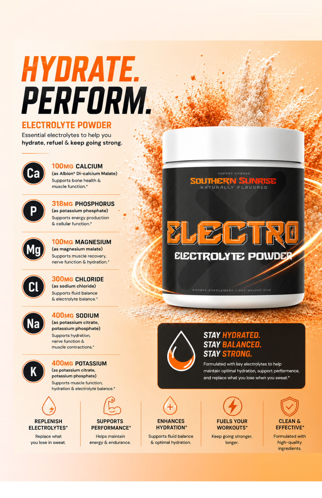 Electro: Performance Electrolytes (50 Servings)