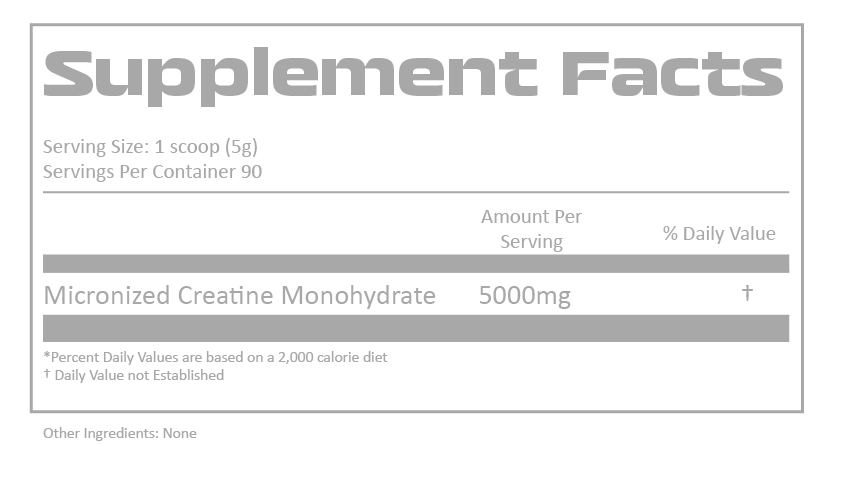 Creatine Monohydrate (90 Servings)