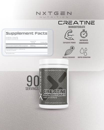 Creatine Monohydrate     (90 Servings)